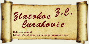 Zlatokos Curaković vizit kartica